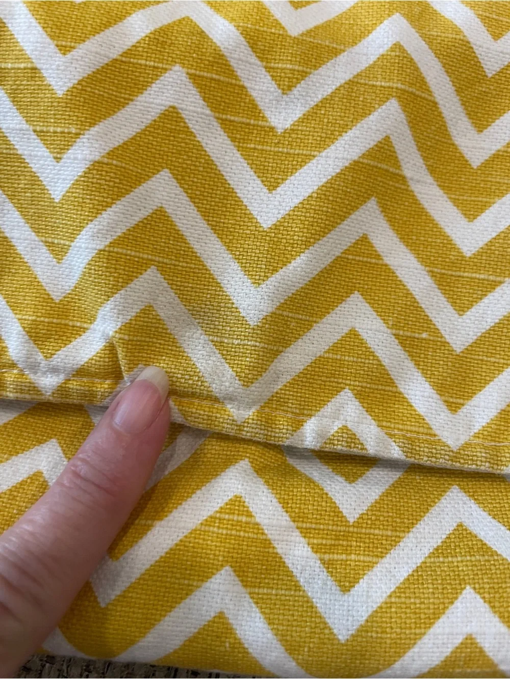 Yellow Chevron Fabric Crossbody Bag Womens Lightweight Summer purse